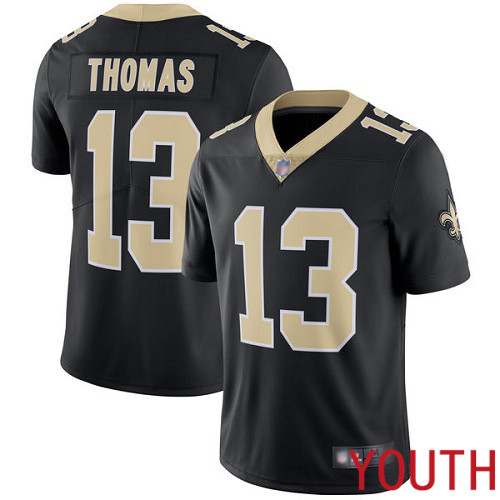New Orleans Saints Limited Black Youth Michael Thomas Home Jersey NFL Football #13 Vapor Untouchable Jersey->youth nfl jersey->Youth Jersey